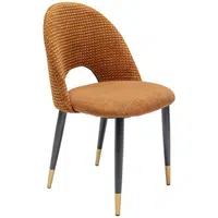 Ambia Home ŽIDLE, oranžová, černá, barvy zlata
