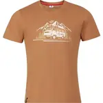 KILPI SPACER Pánské bavlněné tričko, hnědá, velikost