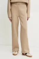 Tepláky BOSS béžová barva, melanžové, 50532017