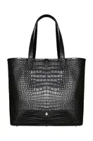 Kožená shopper taška Lilou Coco Jane černá barva, SHOP/COCJAN