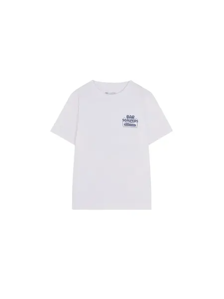 Scalpers Tričko  modrá / biela