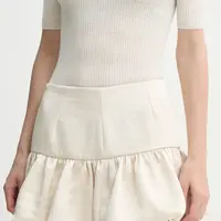 Sukně Herskind Laja béžová barva, mini, áčková, 5459185