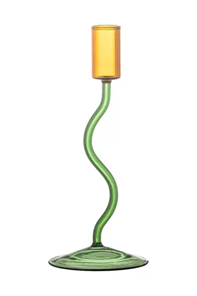 Dekorativní svícen Bloomingville Ada zelená barva