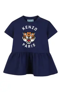Dětské bavlněné šaty Kenzo Kids