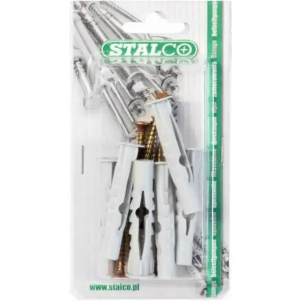Hmoždinka univerzální s vrutem, 6/3.5 x 60 mm, STALCO, bal.12 ks