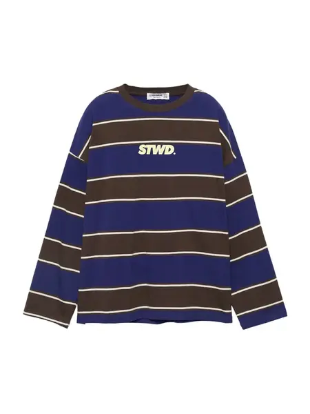 Pull&Bear Tričko  tmavomodrá / čokoládová / žltá / biela