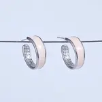 C-shaped Brass Stud Earrings