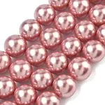 Electroplated Shell Pearl Beads Strands
