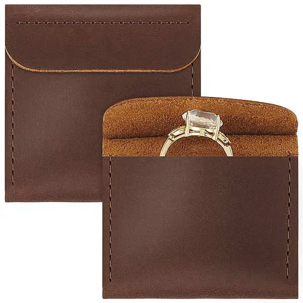 Cowhide Ring Storage Bags