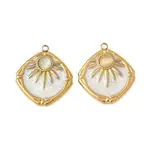 304 Stainless Steel Cat Eye Pendants