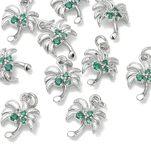SHEGRACE Brass Cubic Zirconia Pendants