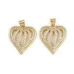 Brass Micro Pave Cubic Zirconia Pendants