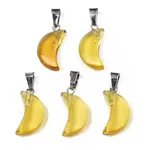 Transparent Spray Painted Glass Pendants