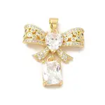 Rack Plating Brass Micro Pave Cubic Zirconia Pendants