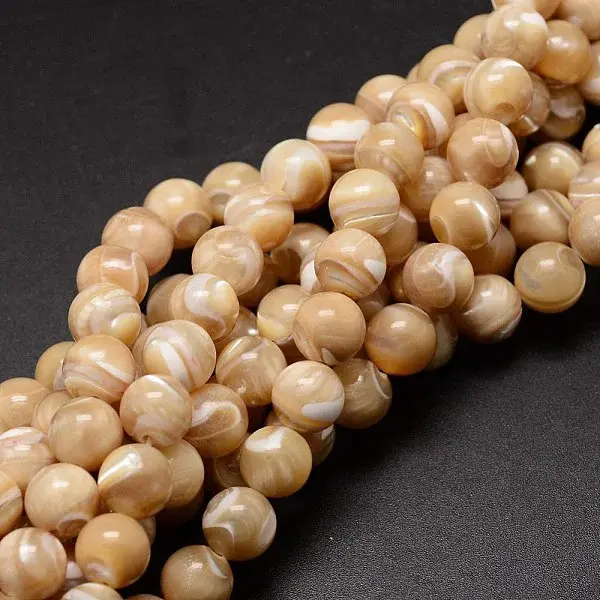 Natural Sea Shell Beads Strands
