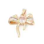 Brass Micro Pave Cubic Zirconia Pendants