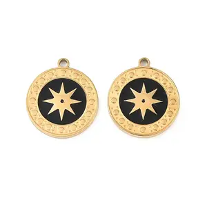 304 Stainless Steel Enamel Pendants