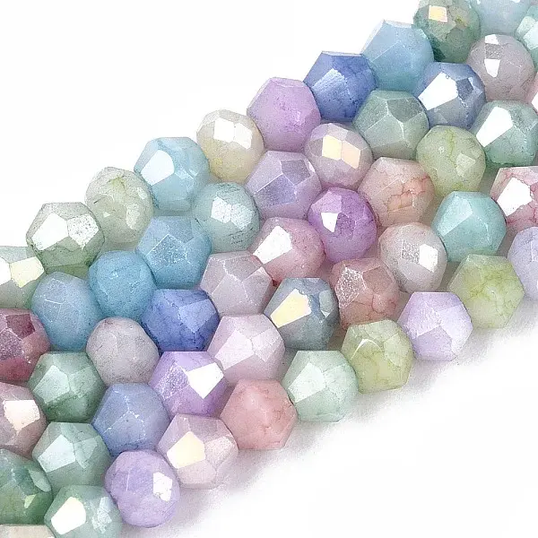 Ombre Effect Dyed Glass Beads Strands