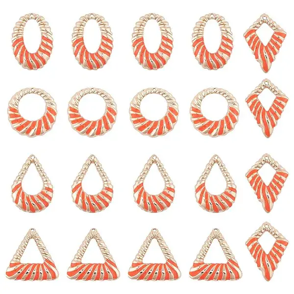 Eco-Friendly Iron Enamel Pendants