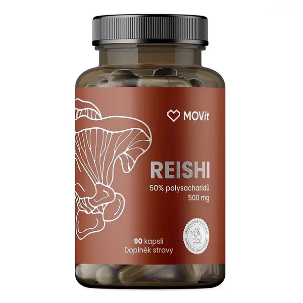 MOVIT Reishi 50% polysacharidů 500 mg 90 kapslí