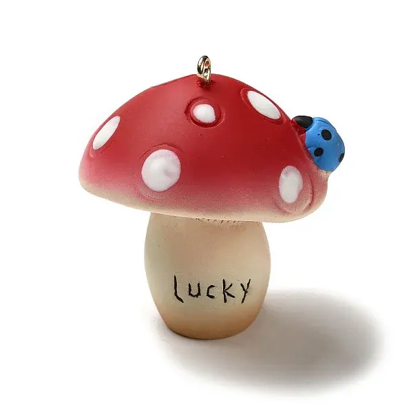 Mushroom Resin Big Pendants