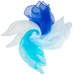 4Pcs 4 Colors Solid Color Nylon Silk Scarf for Women Girls