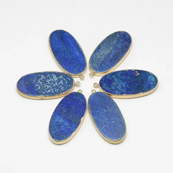 Synthetic Lapis Lazuli Big Pendants