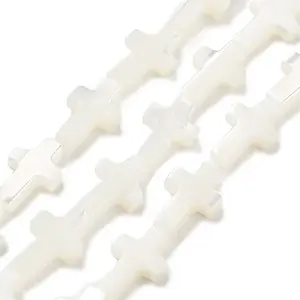 Natural White Shell Beads Strands