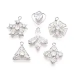 Brass with Cubic Zirconia Pendants