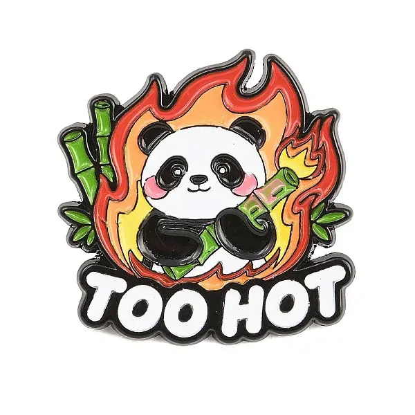 Flaming Animal Alloy Enamel Pins