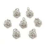 Brass Micro Pave Clear Cubic Zirconia Pendants