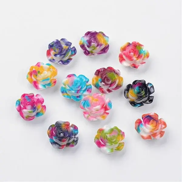 Spray Painted Resin Cabochons