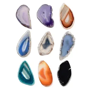 Natural Agate Slices Pendants