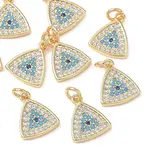Brass Colorful Cubic Zirconia Pendants