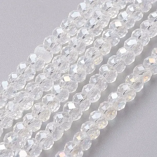 Electroplate Glass Beads Strands