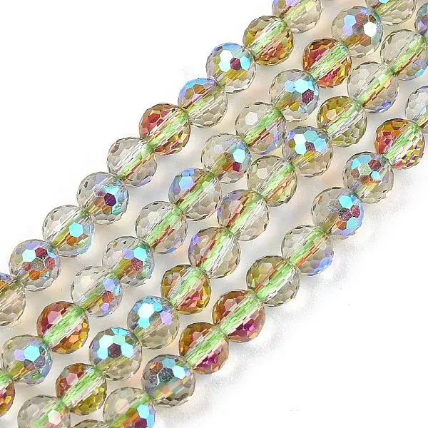 Electroplate Transparent Glass Beads