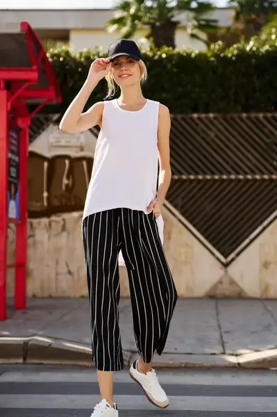Marisse Asymmetrical White Top