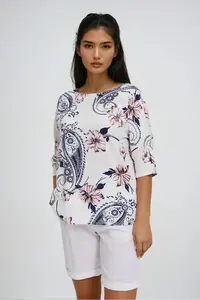 Marisse White Viscose Shirt