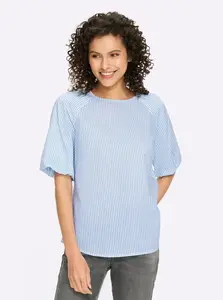 heine Blúzka  modrá / biela