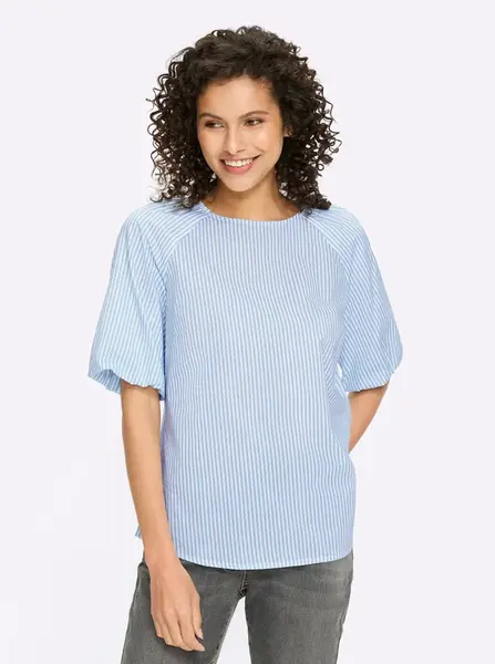 heine Blúzka  modrá / biela