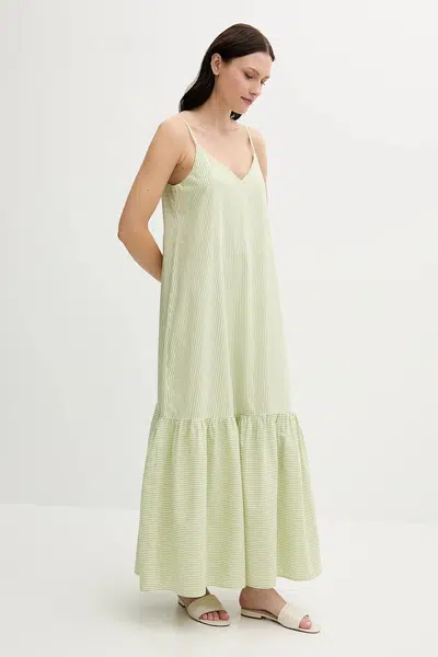 Šaty United Colors of Benetton zelená barva, maxi, 4SZRDV0B8