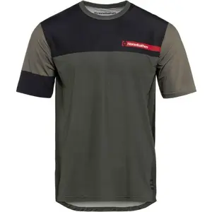 Horsefeathers QUANTUM Pánsky cyklistický dres, tmavo zelená, veľkosť