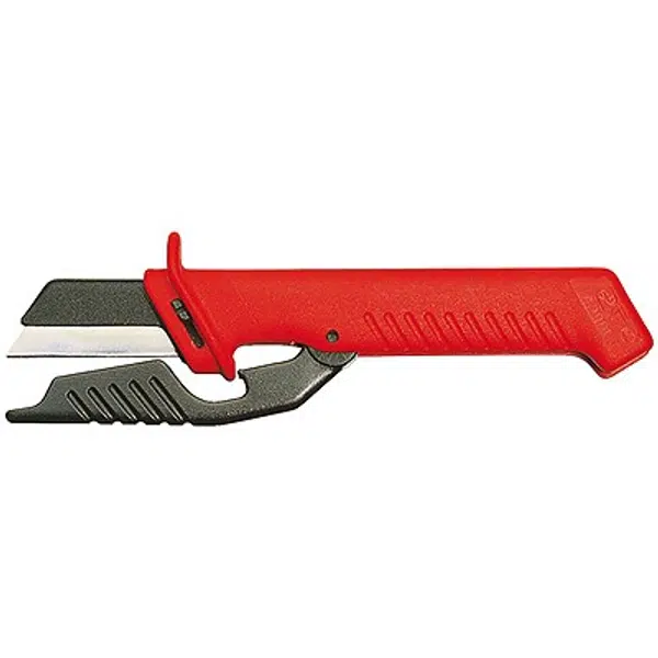 Nůž na kabely, s vyměnitelnou čepelí, izolovaný 1000V, čepel 50 mm - KNIPEX 98 56