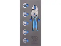 BGS Technic BGS 4027 Krimpovací kleště s 5 páry lisovacích čelistí. Sada 11 dílů