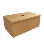 Kúpeľňová skrinka s krycou doskou SAT Evolution 78x30x44, 5 cm dub medový mat SATEVO80DMD