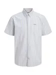 Jack & Jones Junior Košeľa 'JJDEVIN'  svetlomodrá / sivá / červená / biela