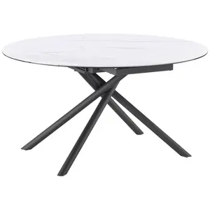 MID.YOU JÍDELNÍ STŮL, černá, bílá, 90-140/140/76 cm