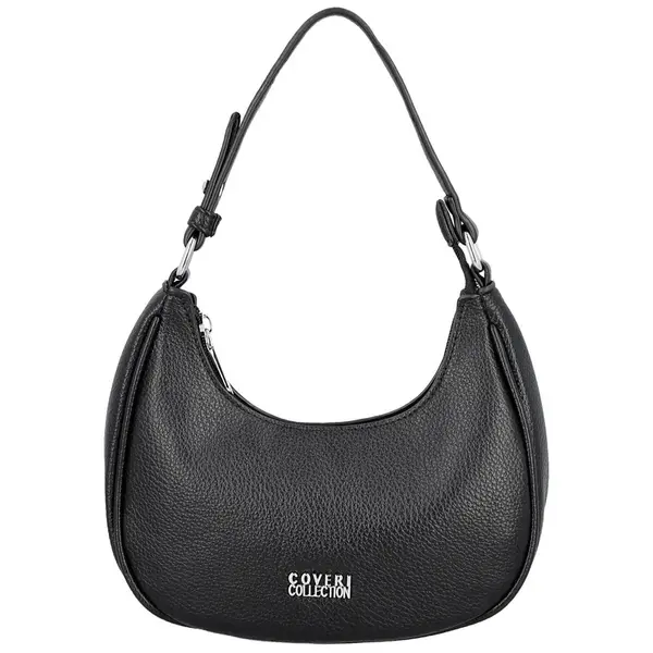 Trendy dámská koženková kabelka na rameno Tricia, černá