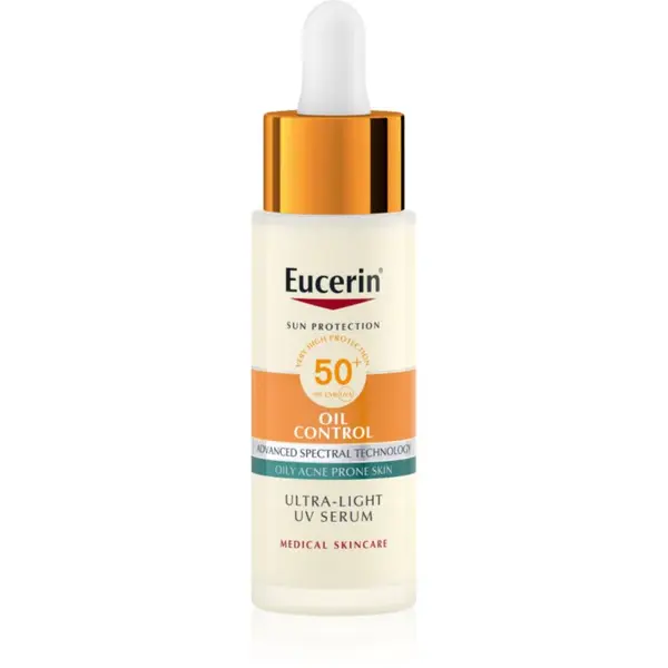 Eucerin Sun Protection Oil Control Ultra-Light UV Serum ochranné sérum SPF 50+ 30 ml