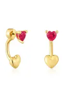 Pozlacené stříbrné náušnice Tous